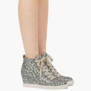 Linea Paolo Fenton Leopard Wedge Sneaker